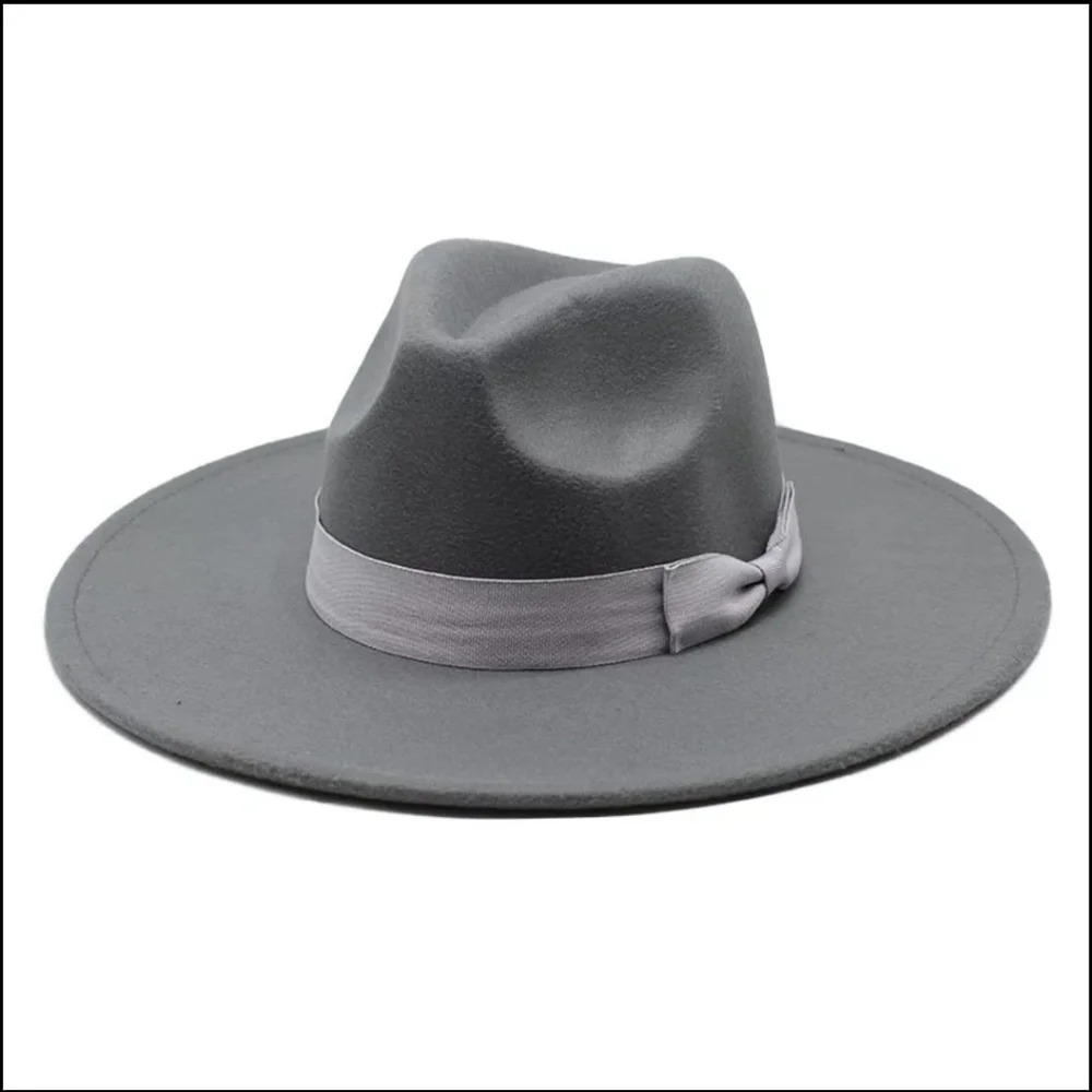 Large Size Wide Brim Unisex Fedora Hat